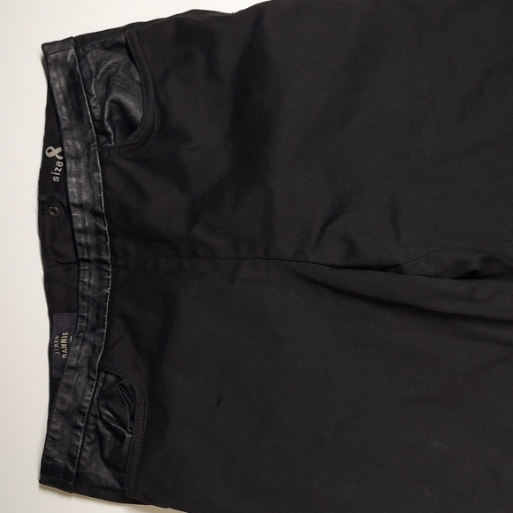 J. Crew Black Dannie Jeans with Faux Leather Top Size 8 - Picture 2 of 13